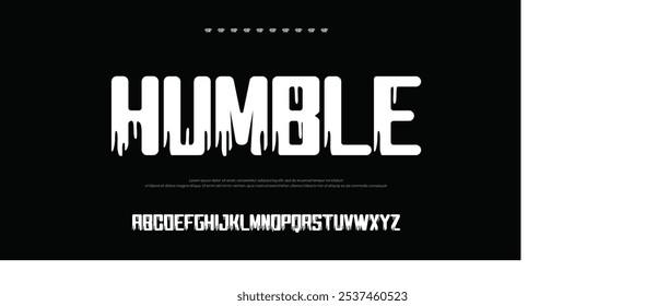 Humble Elegant awesome alphabet letters font and number. Classic Lettering Minimal Fashion Designs. Typography fonts regular uppercase and lowercase