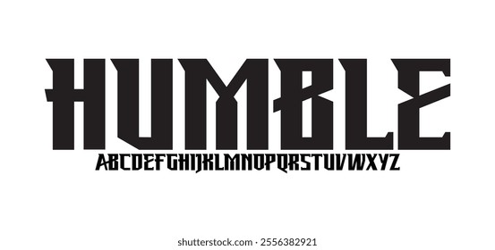 Humble, Modern urban alphabet fonts. Typography sport, simple, technology, fashion, digital, future creative logo font.
