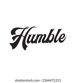 humble text on white background.