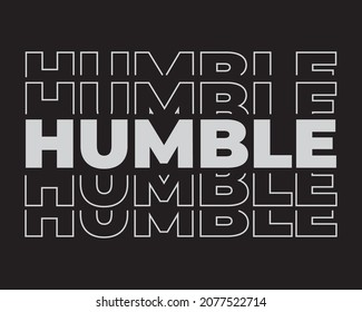 Humble Tshirt Design Template Typography Design Stock Vector (Royalty ...