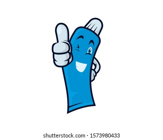 Humbly and Friendly Toothpaste Recommending Gesture