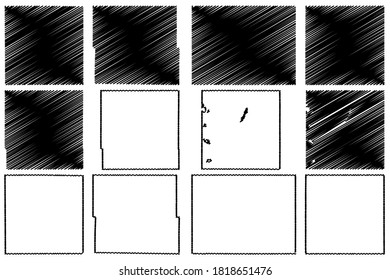 Humboldt, O'Brien, Poweshiek, Page, Greene and Palo Alto County, Iowa (U.S. county, United States of America, USA, U.S., US) map vector illustration, scribble sketch map