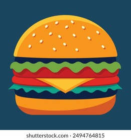 la hamburguesa mi Vector ilaastretion
