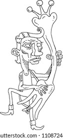 humerous illustration of the fork man