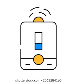 humidifer air line icon vector. humidifer air sign. isolated symbol illustration