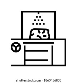 humidification system meat line icon vector. humidification system meat sign. isolated contour symbol black illustration