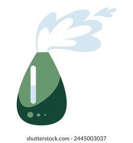 Humidifier air diffuser icon. Purifier microclimate ultrasonic home flat icon, Modern healthy humidity Machine. flat vector illustration in cartoon style.