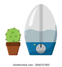 Humidifier. Air purifier vector flat design.