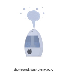 Humidificador. Humidificador de aire, ilustración vectorial