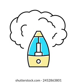 humidifier device color icon vector. humidifier device sign. isolated symbol illustration