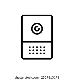 Humidifier Device Line Icon. Electronic Appliance Air Purifier Concept Outline Pictogram. Ventilation Technology Illustration. Simple Vector Isolated On White Background.