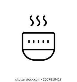 Icono de línea del dispositivo humidificador. Pictograma de contorno de concepto de purificador de aire de electrodoméstico Electrónica. Ilustración de tecnología de ventilación. Vector Simple Aislado Sobre Fondo Blanco.
