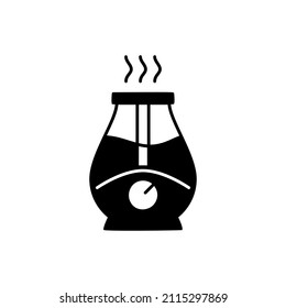 humidifier icon in black flat glyph, filled style isolated on white background 