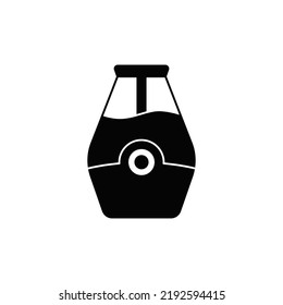 humidifier icon in black flat glyph, filled style isolated on white background