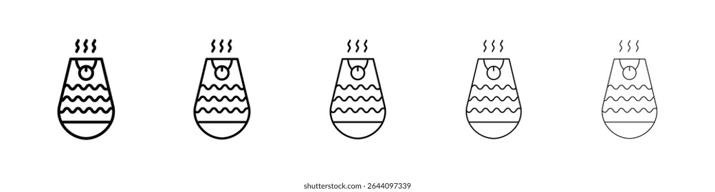 Concepto del icono del humidificador. Diseño gráfico, logotipo, Web, interfaz de usuario.