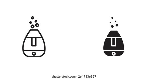 Befeuchter Symbol Entwurfsillustrationen. Bearbeitbare Websymbole