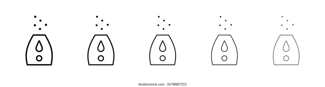 Ícone de umidificador para conceito móvel e web design.