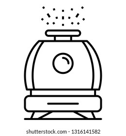 Humidifier icon. Outline humidifier vector icon for web design isolated on white background