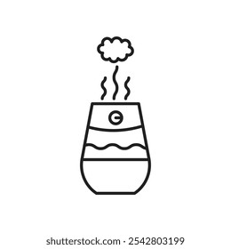 Humidifier icon simple black line style.