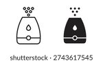 Humidifier icon and symbol. Vector illustration.eps