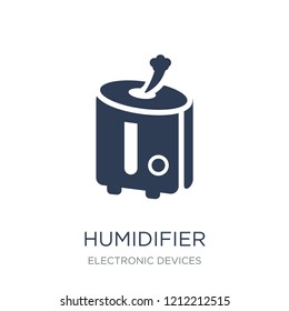 humidifier icon. Trendy flat vector humidifier icon on white background from Electronic devices collection, vector illustration can be use for web and mobile, eps10