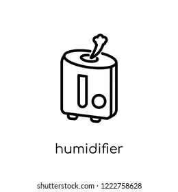 humidifier icon. Trendy modern flat linear vector humidifier icon on white background from thin line Electronic devices collection, editable outline stroke vector illustration
