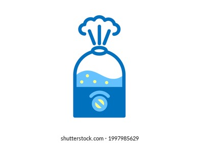Humidifier icon. Vector linear sign, symbol, logo of humidifier for mobile concept and web design. Icon for the website of the store of household appliances, gadgets and electronics.