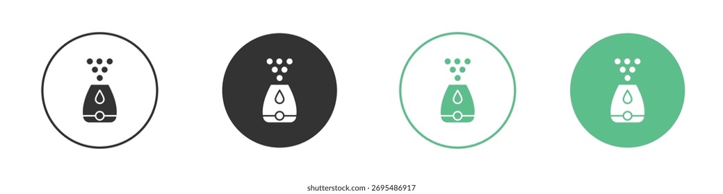 Pictograma de Vector de ícono de humidificador para Elementos de interfaz ui ux