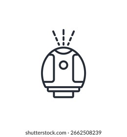 humidifier icon. vector.Editable stroke.linear style sign for use web design,logo.Symbol illustration.