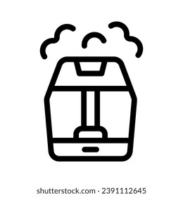 humidifier line icon illustration vector graphic. Simple element illustration vector graphic, suitable for app, websites, and presentations isolated on white background