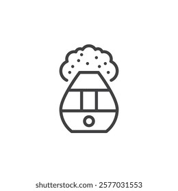 Humidifier line icon. linear style sign for mobile concept and web design. Humidifier device outline vector icon. Symbol, logo illustration. Vector graphics