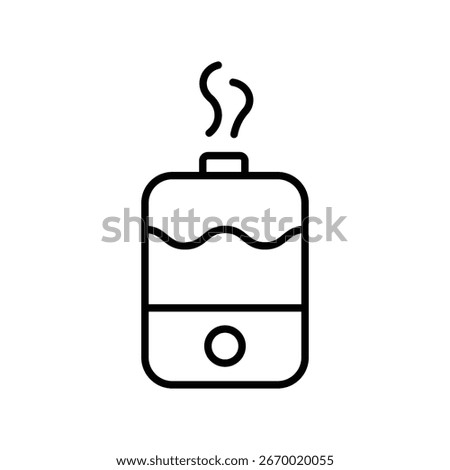 Humidifier line icon vector isolated on white background