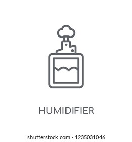humidifier linear icon. Modern outline humidifier logo concept on white background from Electronic Devices collection. Suitable for use on web apps, mobile apps and print media.