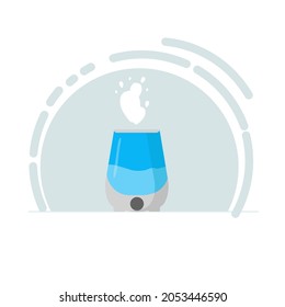 Humidifier. Modern device for air purification. Stylish icon in cartoon style.