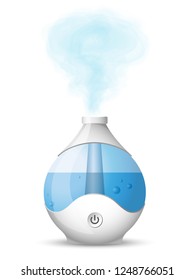 Humidifier with outgoing steam.