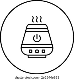 Befeuchter, Vektorsymbol. Kann für Druck-, Mobil- und Web-Anwendungen verwendet werden.