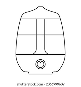 Luftfeuchter, Vektorsymbol.RahmenVektorsymbol einzeln auf weißem Hintergrund.
