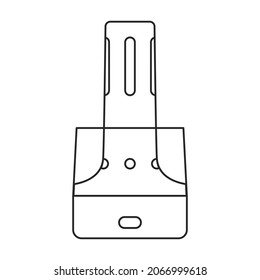 Icono de vector humidificador.Icono de vector de contorno aislado en humidificador de fondo blanco.