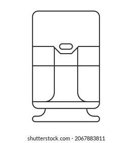 Luftfeuchter, Vektorsymbol.RahmenVektorsymbol einzeln auf weißem Hintergrund.