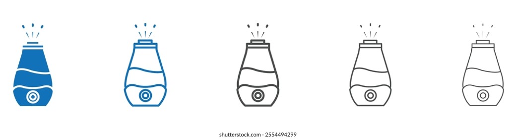 Humidifier vector set collection for web