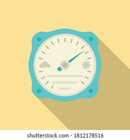 Humidity barometer icon. Flat illustration of humidity barometer vector icon for web design