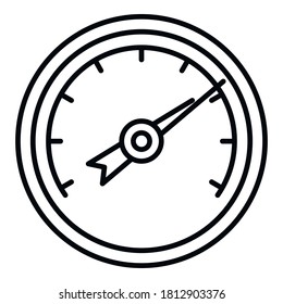 Humidity barometer icon. Outline humidity barometer vector icon for web design isolated on white background