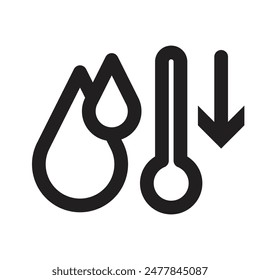 Humidity Control Icon Ideal for Weather Monitoring and Climate Control