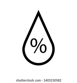 Humidity Icon. Climate or Weather Element Illustration As A Simple Vector, Trendy Sign & Symbol for Design and Websites, Presentation or Application