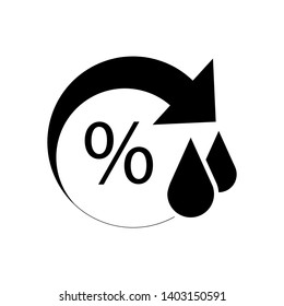 Humidity Icon. Climate or Weather Element Illustration As A Simple Vector, Trendy Sign  Symbol for Design and Websites, Presentation or Application