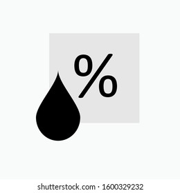 
Humidity Icon. Climate or Weather Element Illustration As A Simple Vector, Trendy Sign & Symbol for Design and Websites, Presentation or Apps Elements. 