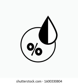 Humidity Icon. Climate or Weather Element Illustration As A Simple Vector, Trendy Sign & Symbol for Design and Websites, Presentation or Apps Elements. 