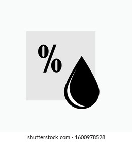 Humidity Icon. Climate or Weather Element Illustration As A Simple Vector, Trendy Sign & Symbol for Design and Websites, Presentation or Apps Elements. 
