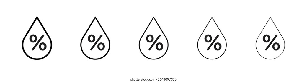 Humidity icon concept. graphic design, logo, Web, UI.