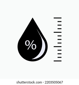 Humidity Icon. Dampness Symbol - Vector.